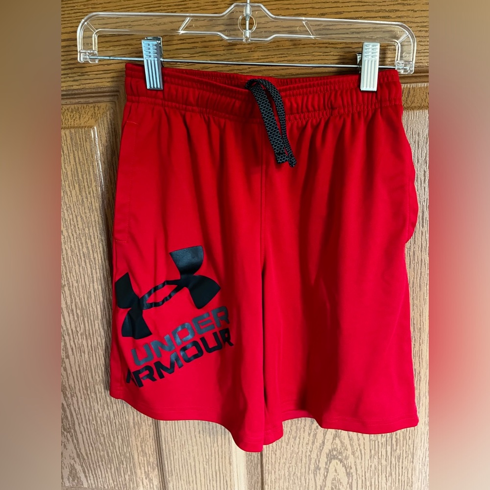 Big boy, youth, under armor shorts with drawstring and pockets